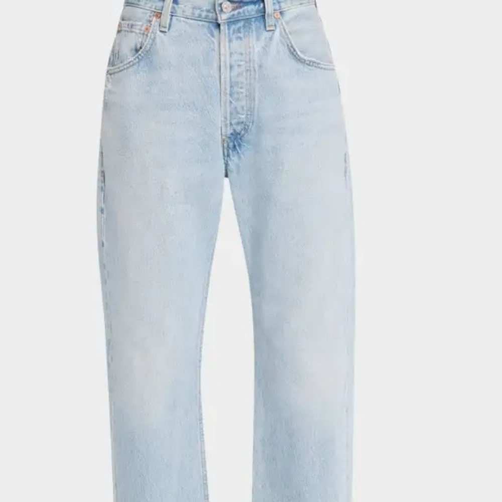 Etica Pinch Waist Bryce boyfriend jeans Light Wash Raw Hem Size 24 - Picture 3 of 7